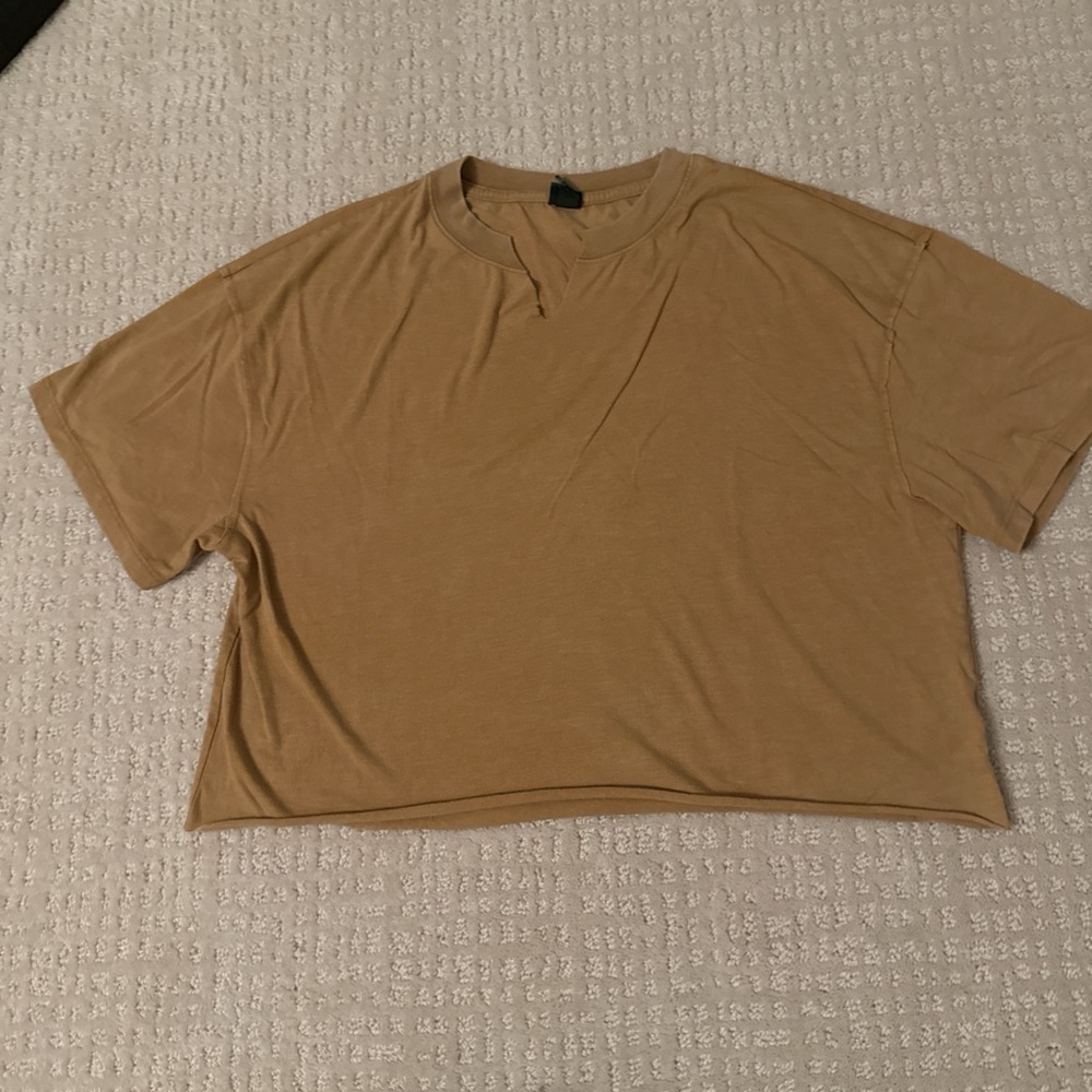 Wild Fable Tan Crop Top